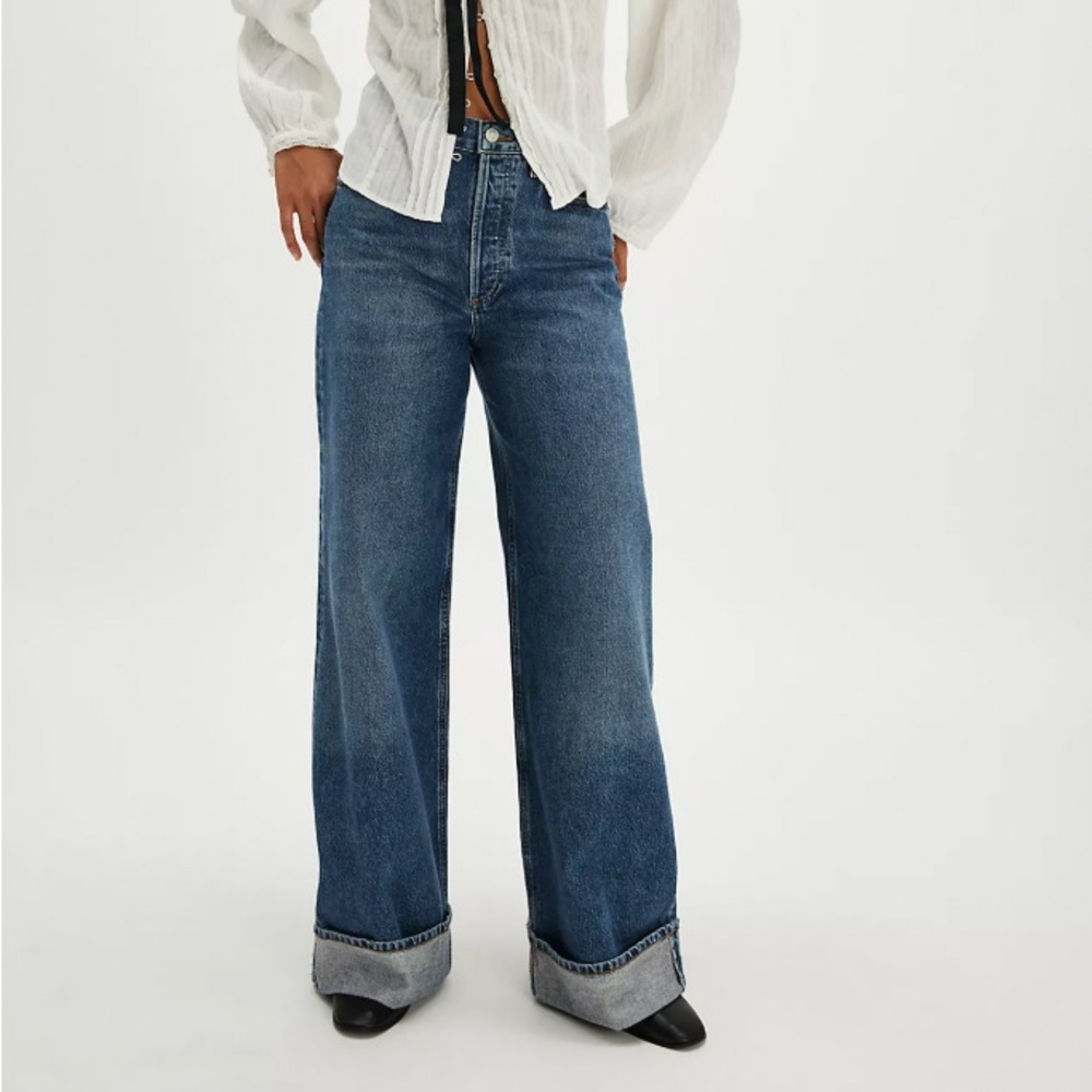 Agolde Blue Flare & Wide Leg Jeans. Agolde Dame Jeans.
